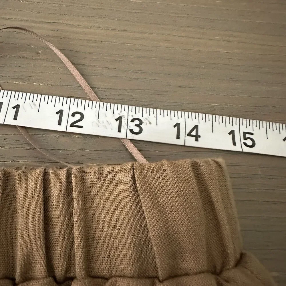 Tuckernuck x Studio McGee Augusta Shorts Sz M Linen Cotton Mocha NEW
